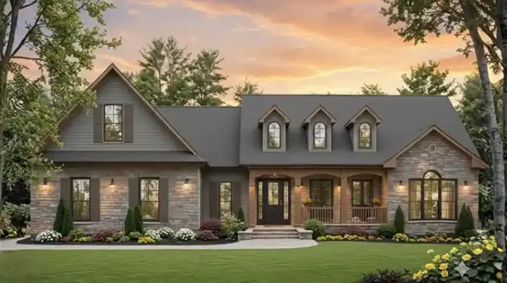 Southern house plans 2-215 - front exterior, 2,021 sq ft, 3 bed, 2 bath house plans | Monster House Plans