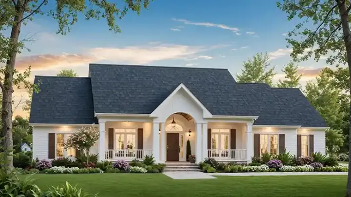Southern house plans 2-251 - front exterior, 2,750 sq ft, 4 bed, 3 bath house plans | Monster House Plans