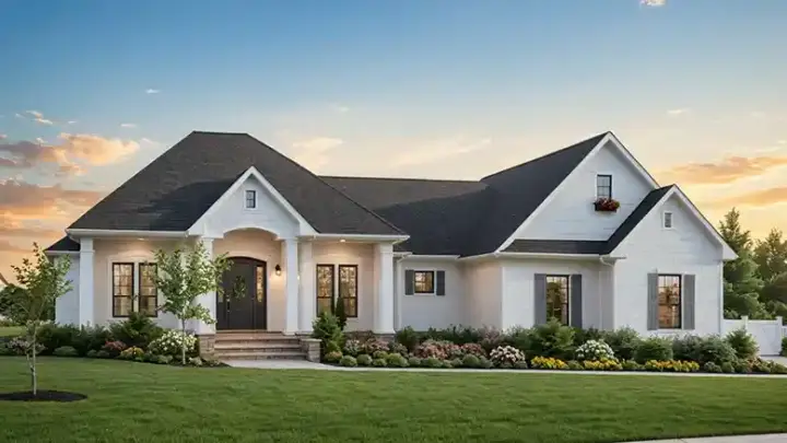 Traditional house plans 2-275 - front exterior, 1,919 sq ft, 3 bed, 2 bath house plans | Monster House Plans