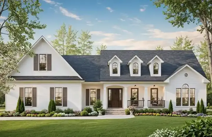 Southern house plans 2-286 - front exterior, 2,418 sq ft, 3 bed, 2 bath house plans | Monster House Plans