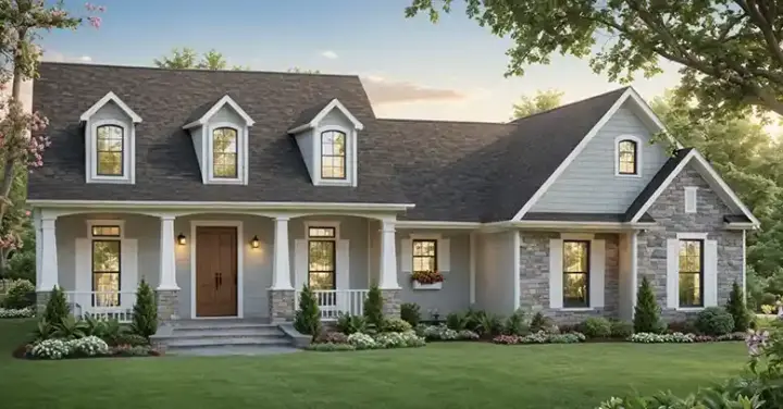 Country house plans 2-289 - front exterior, 2,516 sq ft, 4 bed, 3 bath house plans | Monster House Plans