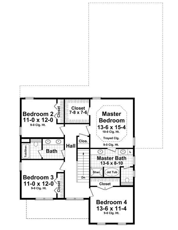 Upper/Second Floor Plan: 2-300