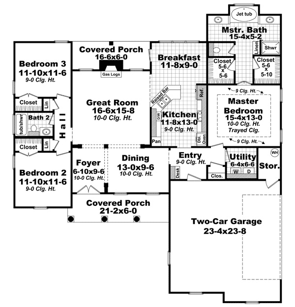 Main Floor Plan: 2-345