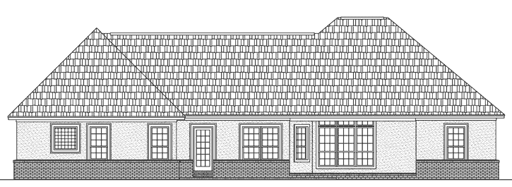 Rear Elevation Plan: 2-397