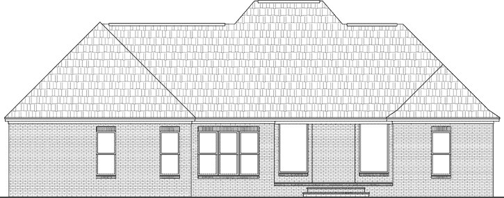 Rear Elevation Plan: 2-398