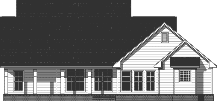 Rear Elevation Plan: 2-399