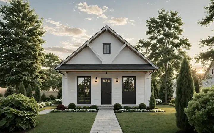 Bungalow house plans 2-430 - front exterior, 612 sq ft, 1 bed, 1 bath house plans | Monster House Plans