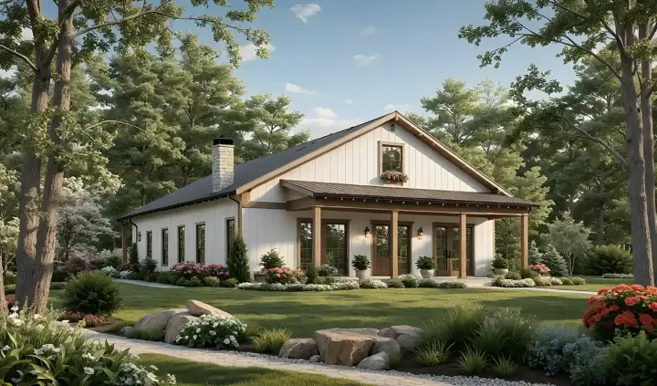 Country house plans 2-432 - front exterior, 2,000 sq ft, 4 bed, 3 bath house plans | Monster House Plans