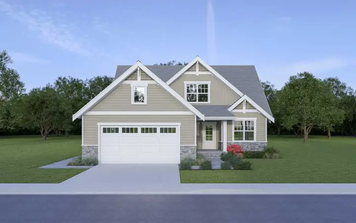 Craftsman house plans 20-108 - front exterior, 1,862 sq ft, 3 bed, 2 bath house plans | Monster House Plans