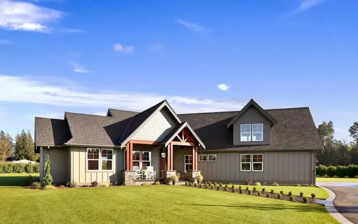 Craftsman house plans 20-125 - front exterior, 2,297 sq ft, 3 bed, 2 bath house plans | Monster House Plans