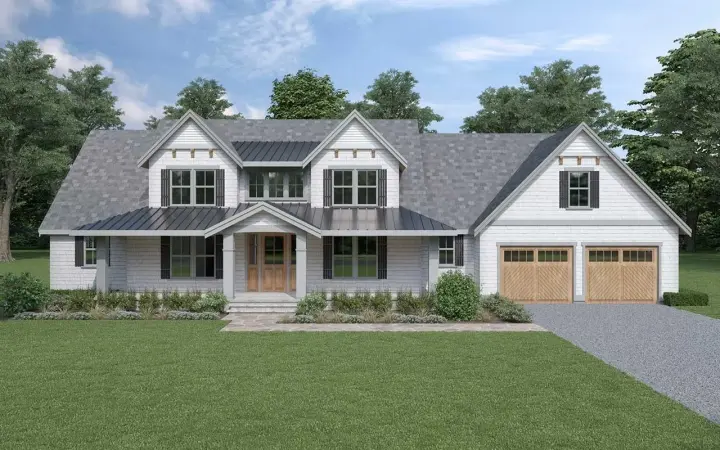 Modern Farmhouse house plans 20-168 - front exterior, 2,915 sq ft, 4 bed, 2 bath house plans | Monster House Plans