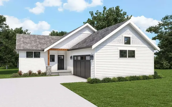 Craftsman house plans 20-192 - front exterior, 2,035 sq ft, 3 bed, 2 bath house plans | Monster House Plans