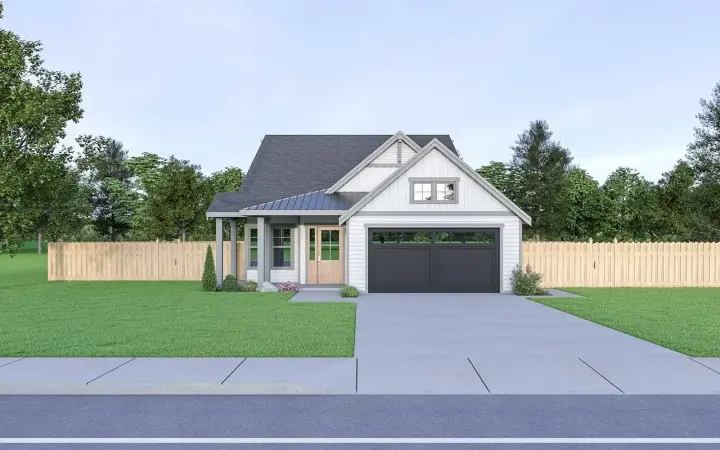 Craftsman house plans 20-199 - front exterior, 1,611 sq ft, 3 bed, 3 bath house plans | Monster House Plans
