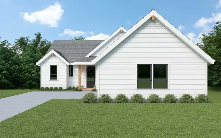 Craftsman house plans 20-202 - front exterior, 2,734 sq ft, 3 bed, 3 bath house plans | Monster House Plans