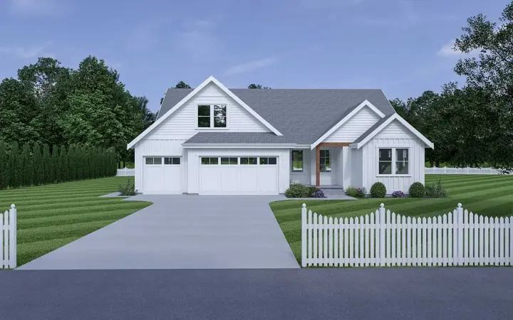 Modern Farmhouse house plans 20-219 - front exterior, 1,766 sq ft, 3 bed, 2 bath house plans | Monster House Plans