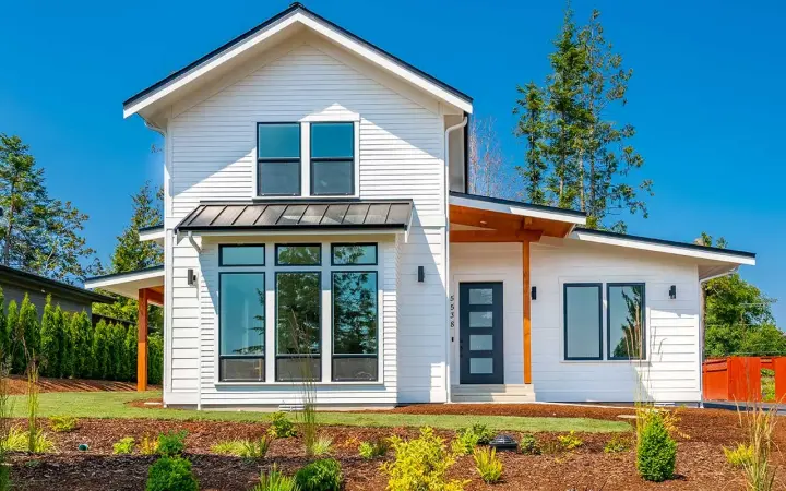 Modern Farmhouse house plans 20-233 - front exterior, 1,954 sq ft, 3 bed, 2 bath house plans | Monster House Plans