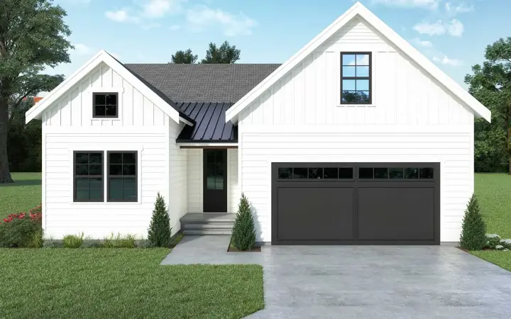 Modern Farmhouse house plans 20-259 - front exterior, 1,772 sq ft, 3 bed, 2 bath house plans | Monster House Plans