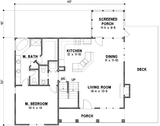 Main Floor Plan: 21-1001