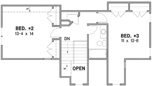 Upper/Second Floor Plan: 21-1001
