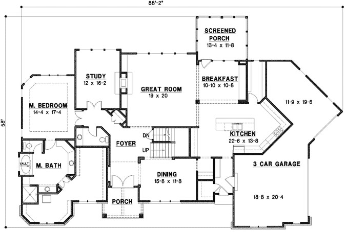 Main Floor Plan: 21-1002