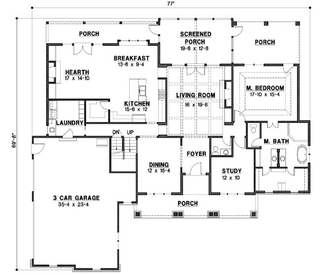 Main Floor Plan: 21-1005