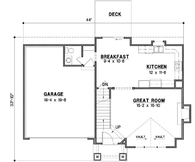 Main Floor Plan: 21-1007