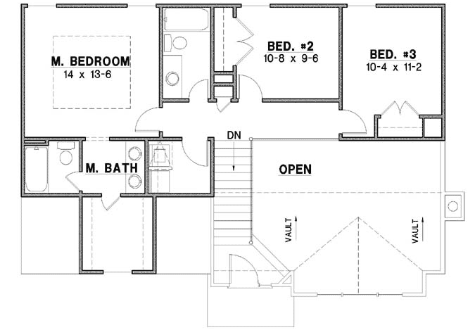 Upper/Second Floor Plan: 21-1007