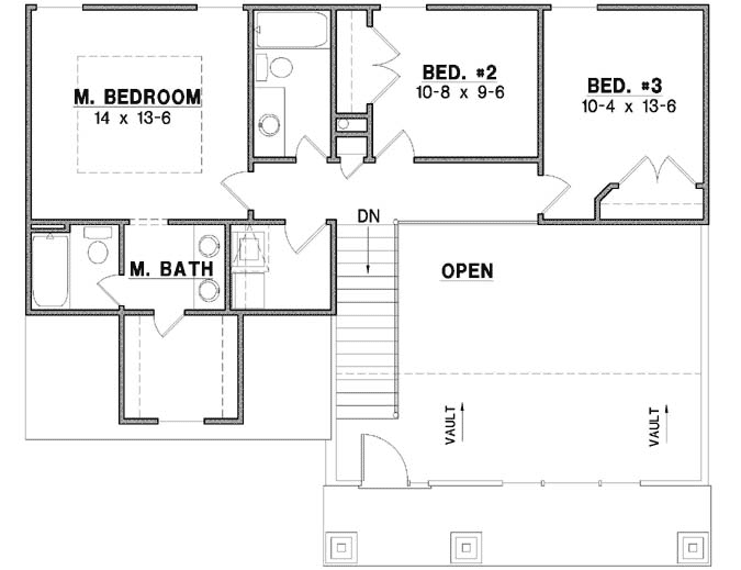 Upper/Second Floor Plan: 21-1008