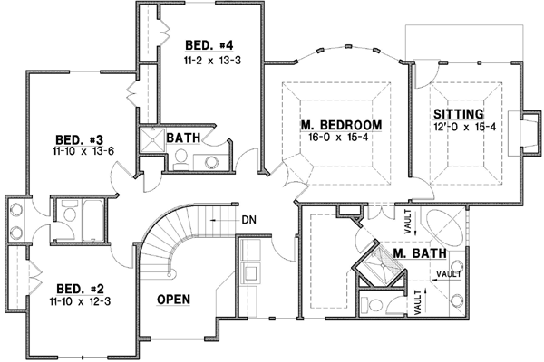 Upper/Second Floor Plan: 21-101