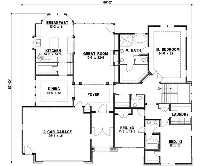 Main Floor Plan: 21-1013
