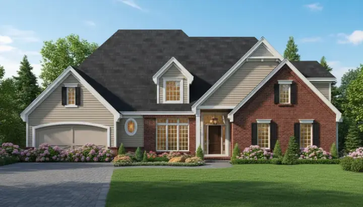 Traditional house plans 21-1014 - front exterior, 3,587 sq ft, 5 bed, 4 bath house plans | Monster House Plans