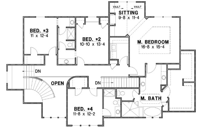 Upper/Second Floor Plan: 21-1015