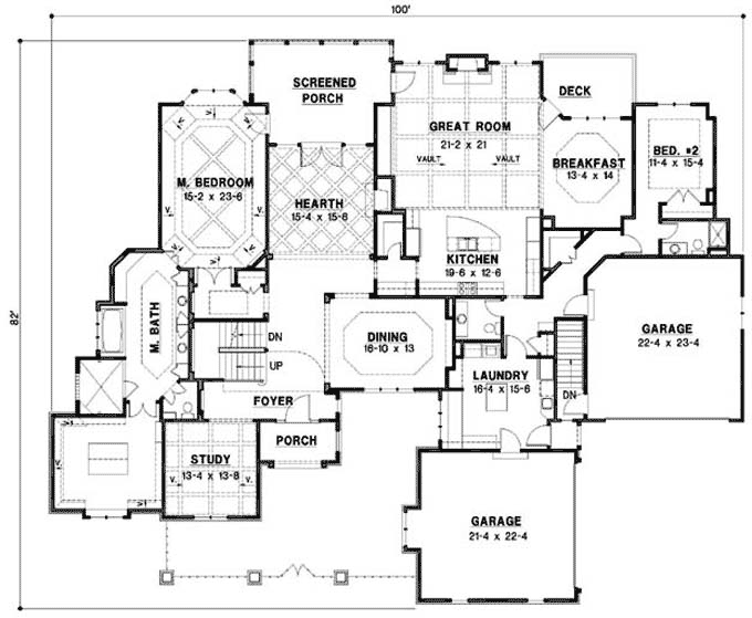 Main Floor Plan: 21-1016