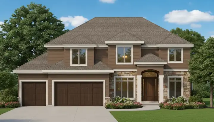 Traditional house plans 21-1018 - front exterior, 3,613 sq ft, 4 bed, 3 bath house plans | Monster House Plans