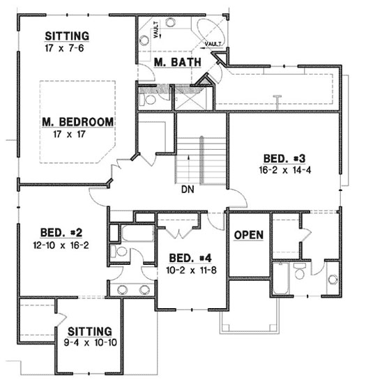 Upper/Second Floor Plan: 21-1018