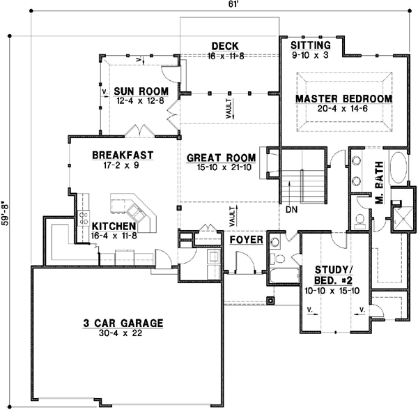 Main Floor Plan: 21-102