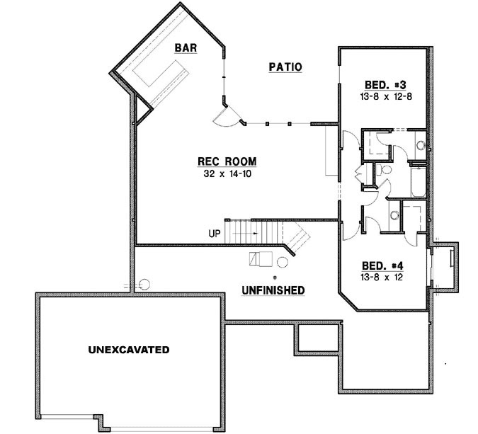 Lower Floor Plan: 21-1020