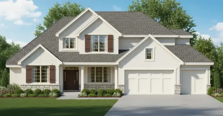 Traditional house plans 21-1021 - front exterior, 3,115 sq ft, 5 bed, 4 bath house plans | Monster House Plans