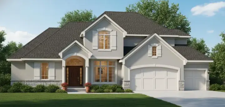 Traditional house plans 21-1022 - front exterior, 2,869 sq ft, 4 bed, 3 bath house plans | Monster House Plans