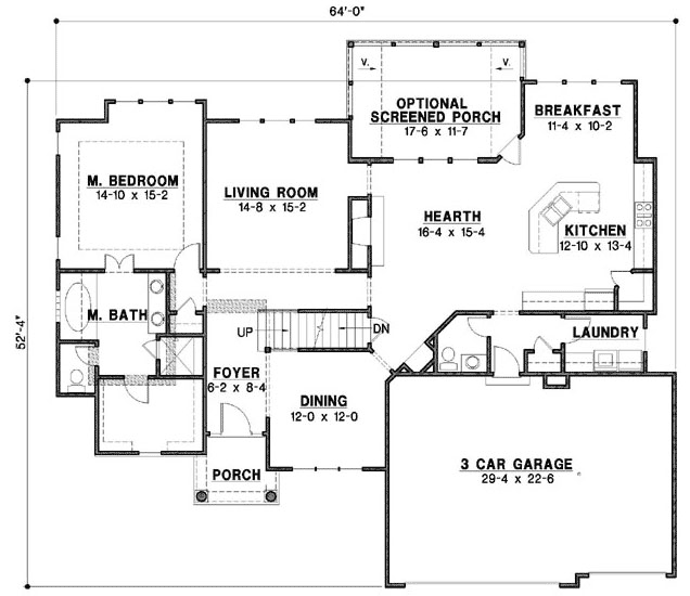 Main Floor Plan: 21-1022