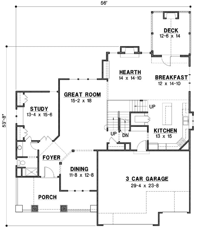 Main Floor Plan: 21-1023