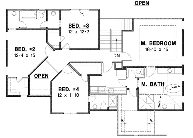 Upper/Second Floor Plan:21-1024
