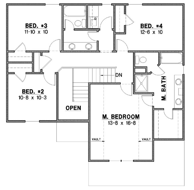 Upper/Second Floor Plan: 21-1027