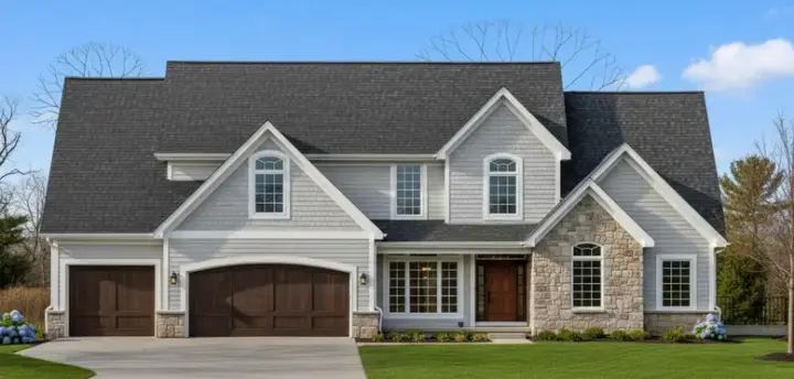 Traditional house plans 21-1028 - front exterior, 4,799 sq ft, 4 bed, 5 bath house plans | Monster House Plans