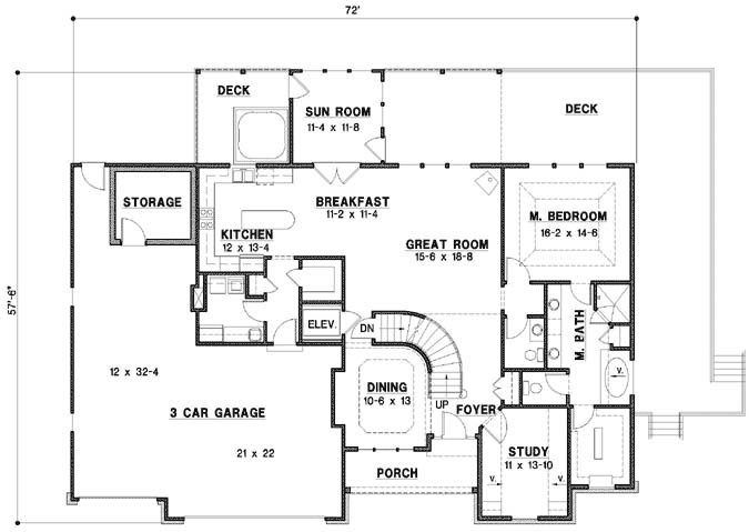 Main Floor Plan: 21-1028