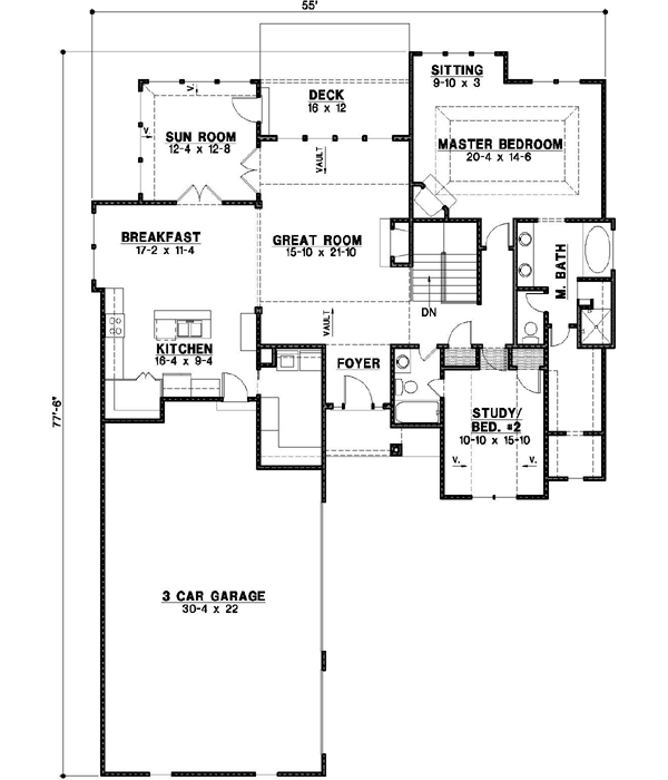 Main Floor Plan: 21-103