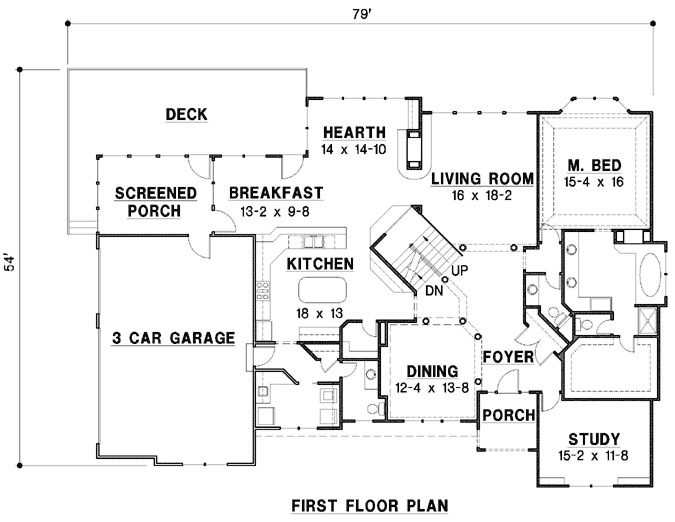 Main Floor Plan: 21-1030