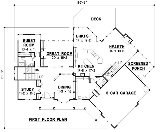 Main Floor Plan: 21-1032