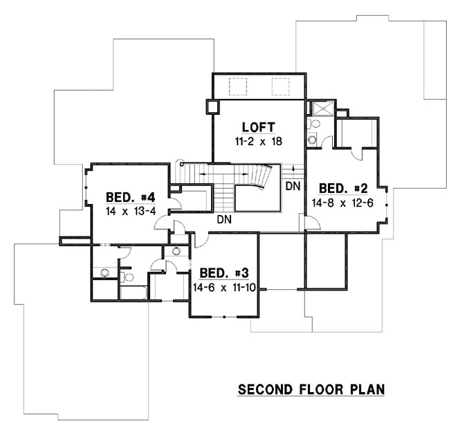 Upper/Second Floor Plan: 21-1033
