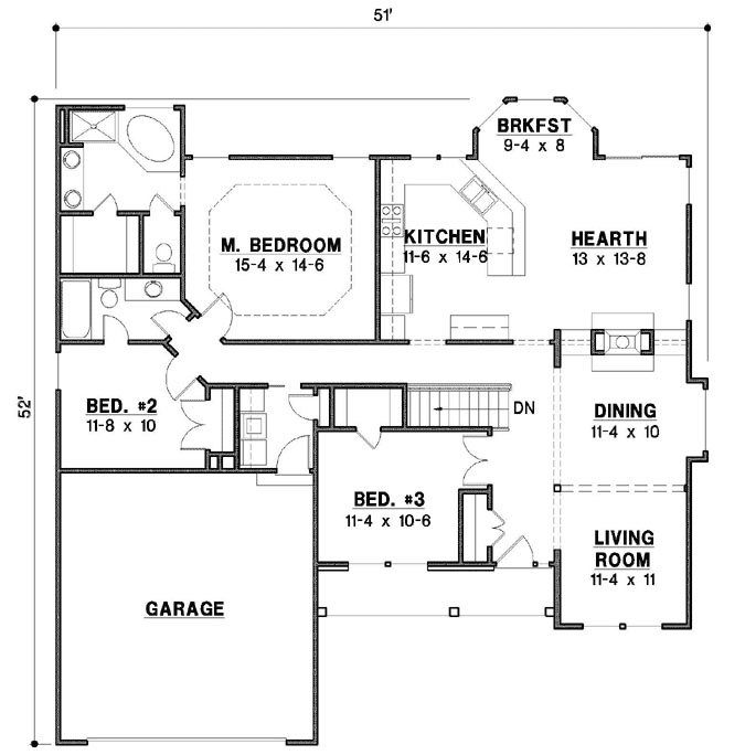 Main Floor Plan: 21-1036